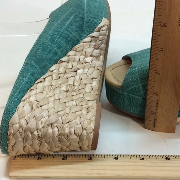 CL by Laundry Teal Green Platform Espadrilles - Picture 7 of 8
